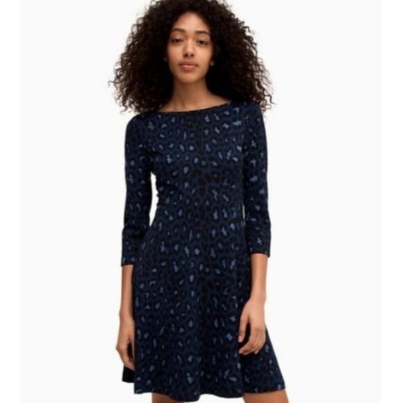 Women's - Kate Spade Broome Street Leopard Ponte Dress, Size 6 - Picture 1 of 10